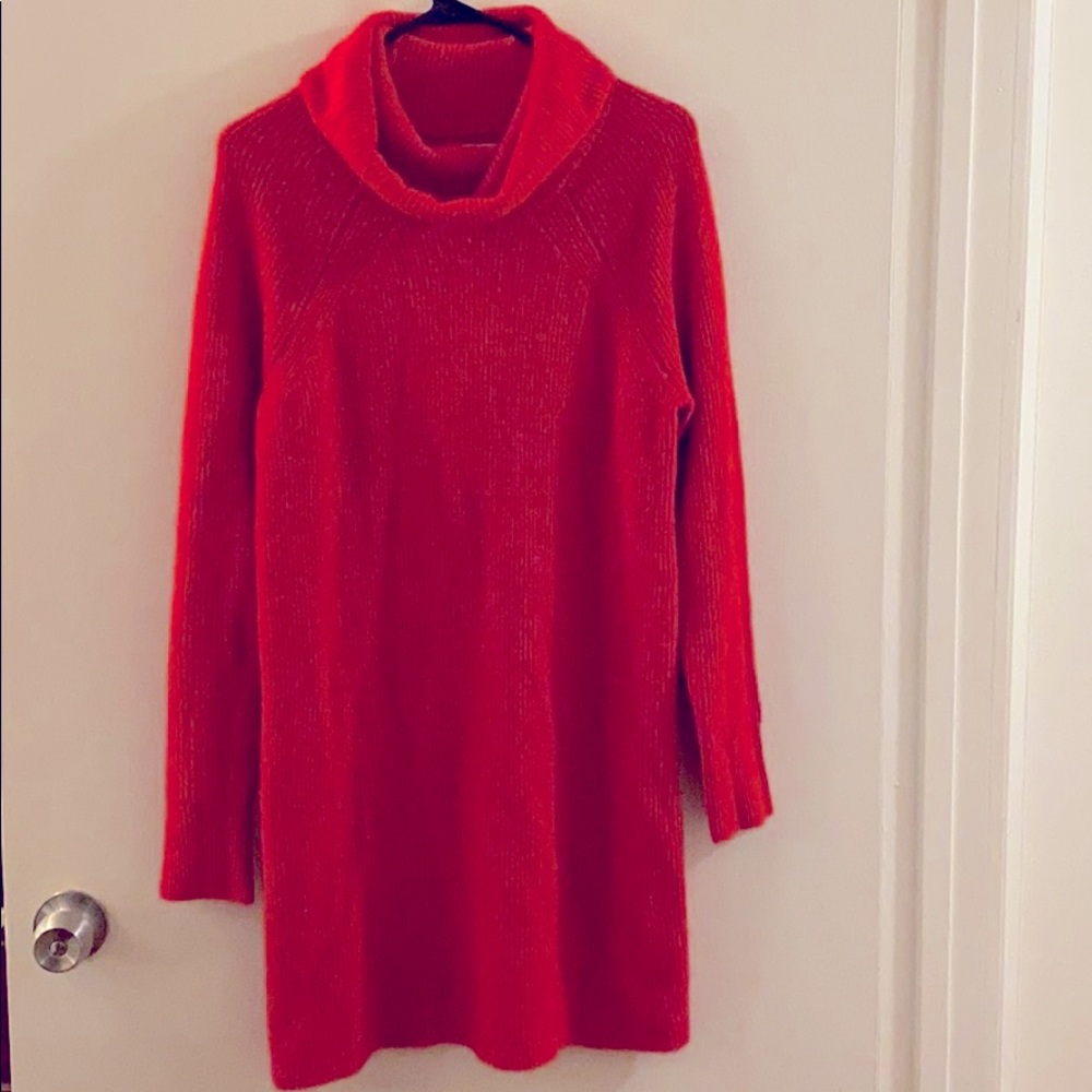 Hot Red Sweater Dress
